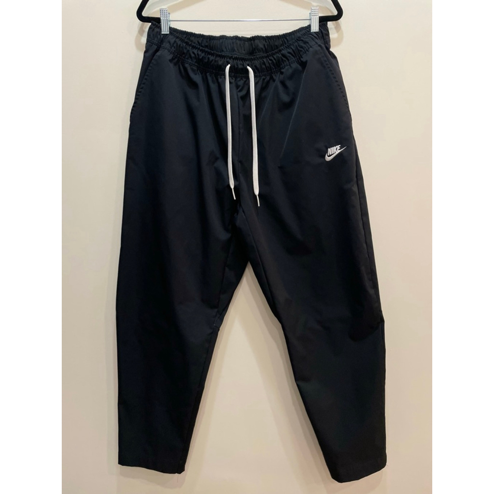 Nike Club Mens Woven Tapered Leg Pants XXL Pull On Drawstring Black Performance